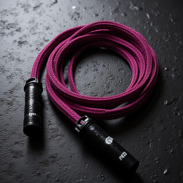 High quality boxing jump rope on a gym floor